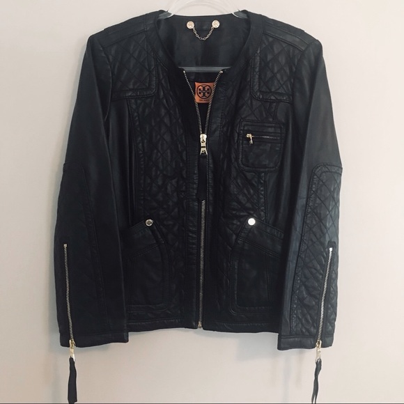 🔶TORY BURCH | XL | Soft Leather Moto - Picture 3 of 16